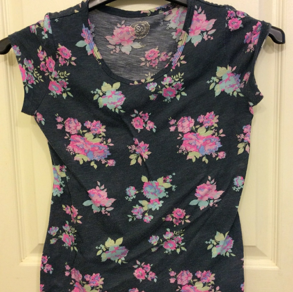 SO floral juniors shirt